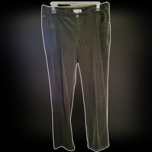 cj banks 14W dark green stretch corduroy jeans pants